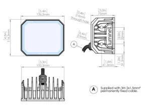 PROJECTEUR LED SLX B  80W, 12/24V, FAISCEAU 15°