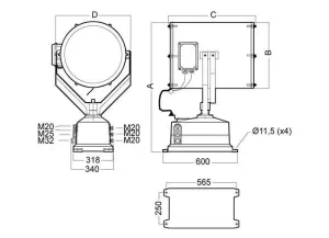 PROJECTEUR XS 2000 R60 230V
