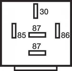 Relais 5 bornes 12V 40/50A standard