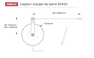 RF45X Capteur d'angle de barre