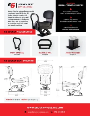 SIEGE JOCKEY S5 AVEC SUSPENSION