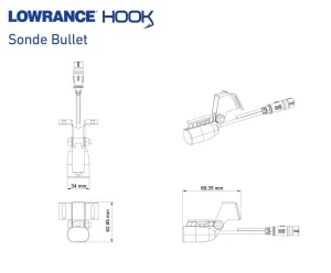 Sonde Bullet Skimmer pour écrans Lowrance® HOOK²