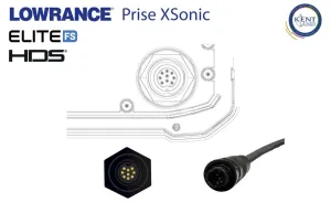 Sonde classique 600W 50-200kHz Airmar® P79 avec câble prise X-Sonic