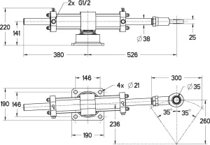Vérin hydraulique acier VHM 80DT